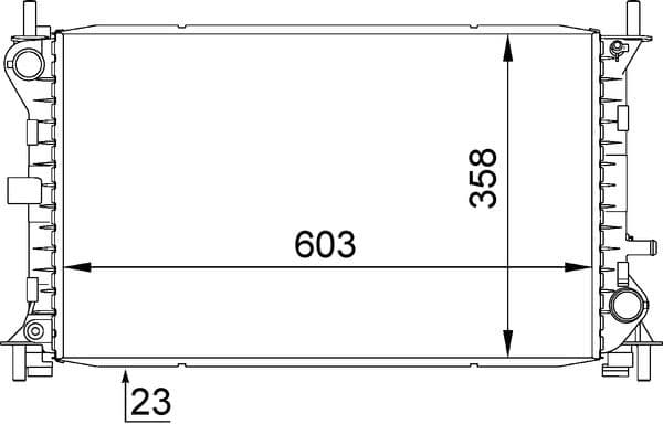 Radiators, Motora dzesēšanas sistēma MAHLE CR 627 000S 1