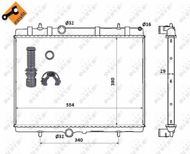 Radiators, Motora dzesēšanas sistēma NRF 50437 4