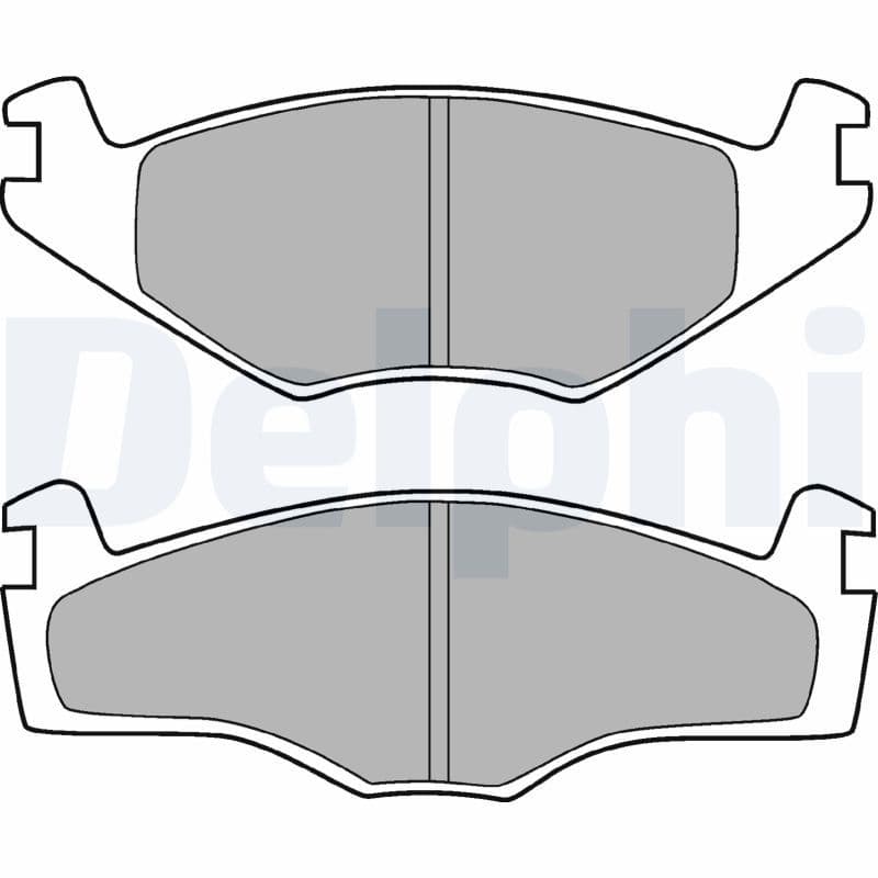 Bremžu uzliku kompl., Disku bremzes DELPHI LP420 1