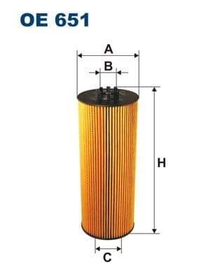 Eļļas filtrs FILTRON OE 651 1