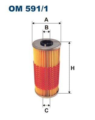 Eļļas filtrs FILTRON OM 591/1 1