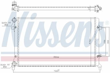 Radiators, Motora dzesēšanas sistēma NISSENS 65277 6