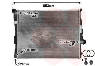 Radiators, Motora dzesēšanas sistēma VAN WEZEL 06002278 1