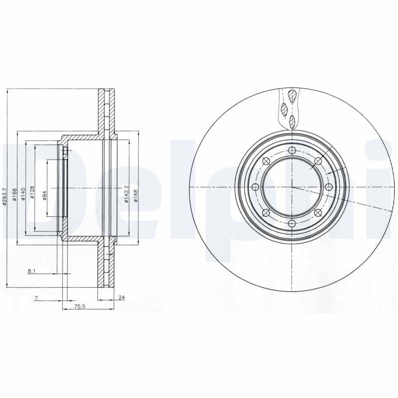 Bremžu diski DELPHI BG4102 1