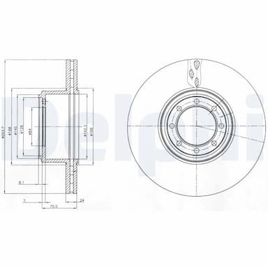 Bremžu diski DELPHI BG4102 1