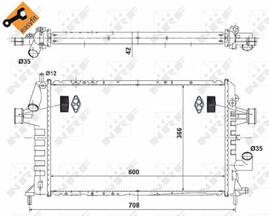 Radiators, Motora dzesēšanas sistēma NRF 506616 4