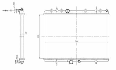 Radiators, Motora dzesēšanas sistēma NRF 58312A 5