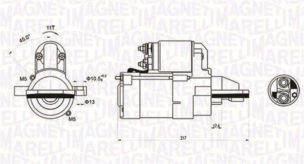 Starteris MAGNETI MARELLI 063721246010 1