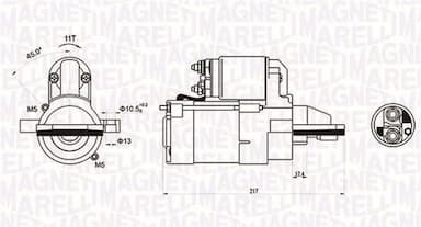 Starteris MAGNETI MARELLI 063721246010 1