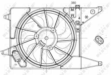 Ventilators, Motora dzesēšanas sistēma NRF 47225 2