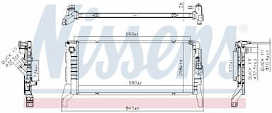 Radiators, Motora dzesēšanas sistēma NISSENS 606789 1