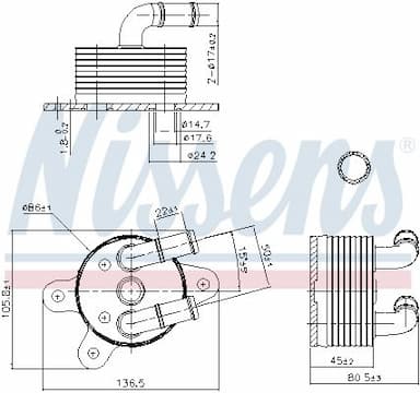 Eļļas radiators, Automātiskā pārnesumkārba NISSENS 90842 6