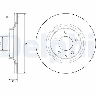 Bremžu diski DELPHI BG4693C 1