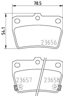 Bremžu uzliku kompl., Disku bremzes HELLA 8DB 355 010-521 1