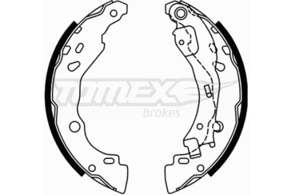 Bremžu loku komplekts TOMEX Brakes TX 21-77 1