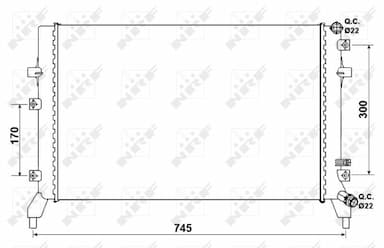 Radiators, Motora dzesēšanas sistēma NRF 53884 5