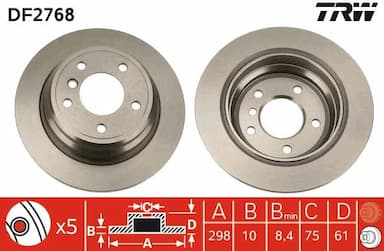 Bremžu diski TRW DF2768 1