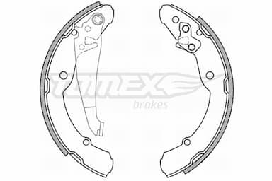 Bremžu loku komplekts TOMEX Brakes TX 21-04 1