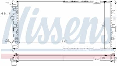 Radiators, Motora dzesēšanas sistēma NISSENS 67308 5