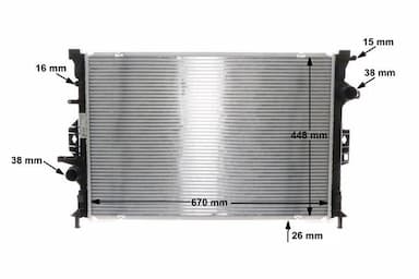 Radiators, Motora dzesēšanas sistēma MAHLE CR 1748 000S 12