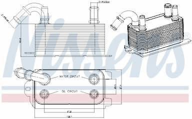 Eļļas radiators, Automātiskā pārnesumkārba NISSENS 90661 6