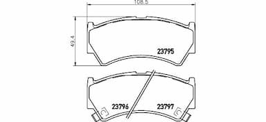 Bremžu uzliku kompl., Disku bremzes HELLA PAGID 8DB 355 017-031 1