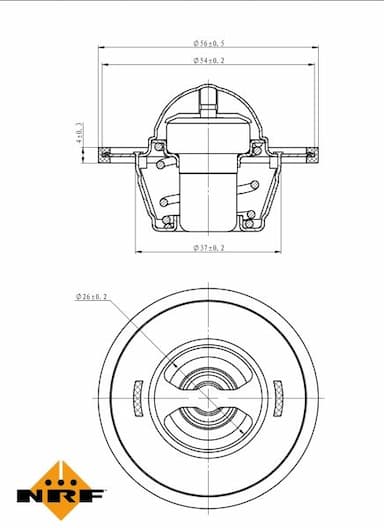 Termostats, Dzesēšanas šķidrums NRF 725155 5