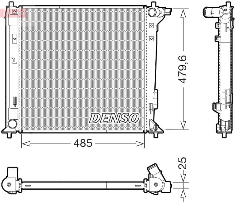 Radiators, Motora dzesēšanas sistēma DENSO DRM41031 1