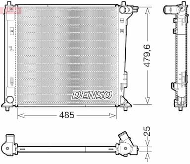 Radiators, Motora dzesēšanas sistēma DENSO DRM41031 1