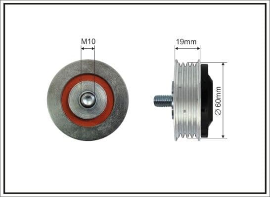 Spriegotājrullītis, Ķīļrievu siksna CAFFARO 500129 1