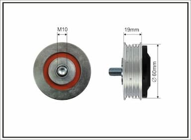 Spriegotājrullītis, Ķīļrievu siksna CAFFARO 500129 1