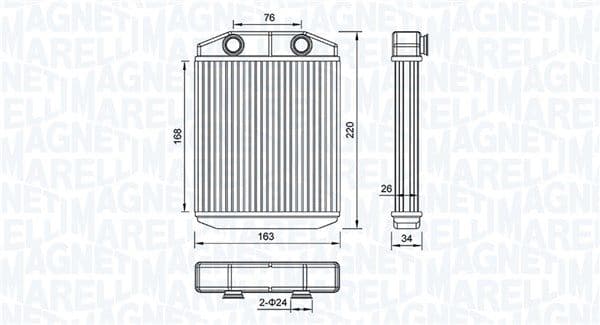 Siltummainis, Salona apsilde MAGNETI MARELLI 350218516000 1