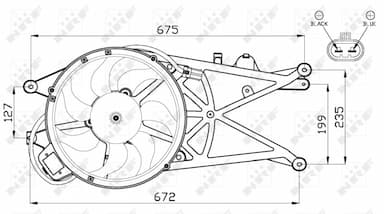 Ventilators, Motora dzesēšanas sistēma NRF 47489 3