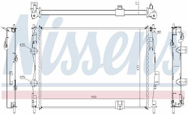 Radiators, Motora dzesēšanas sistēma NISSENS 67367 5