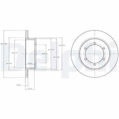 Bremžu diski DELPHI BG4218 1