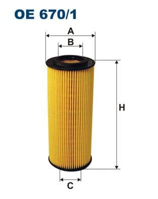 Eļļas filtrs FILTRON OE 670/1 1