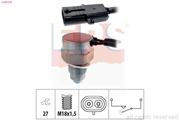 Slēdzis, Atpakaļgaitas signāla lukturis EPS 1.860.103 1