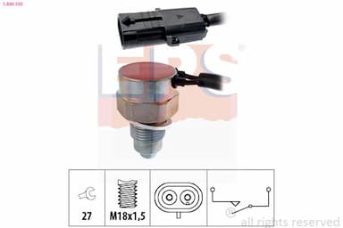 Slēdzis, Atpakaļgaitas signāla lukturis EPS 1.860.103 1