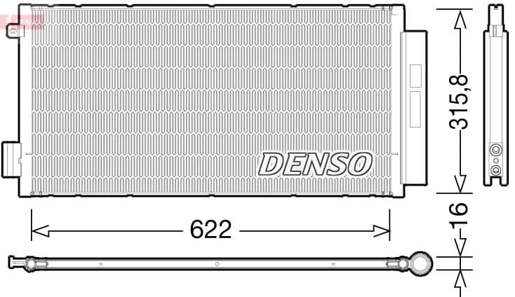 Kondensators, Gaisa kond. sistēma DENSO DCN09044 1