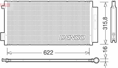 Kondensators, Gaisa kond. sistēma DENSO DCN09044 1