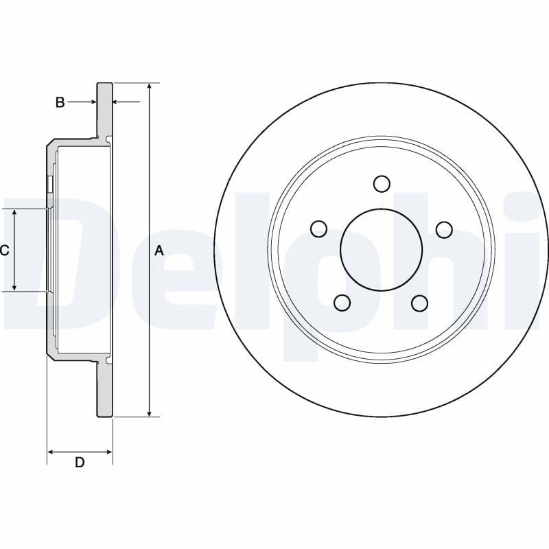 Bremžu diski DELPHI BG3739 1