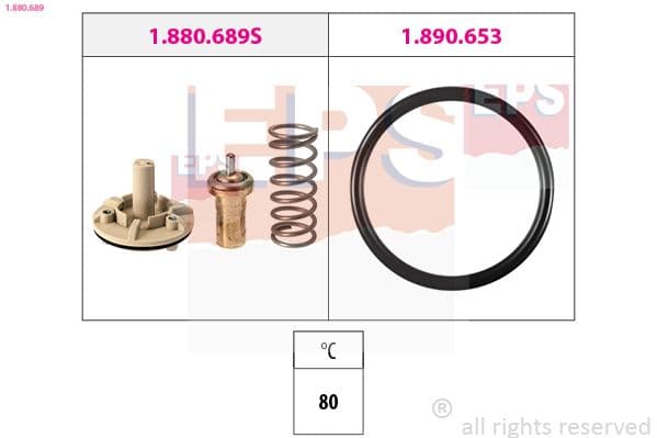 Termostats, Dzesēšanas šķidrums EPS 1.880.689 1