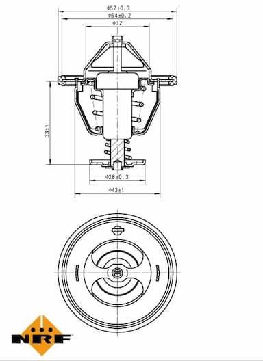 Termostats, Dzesēšanas šķidrums NRF 725111 5