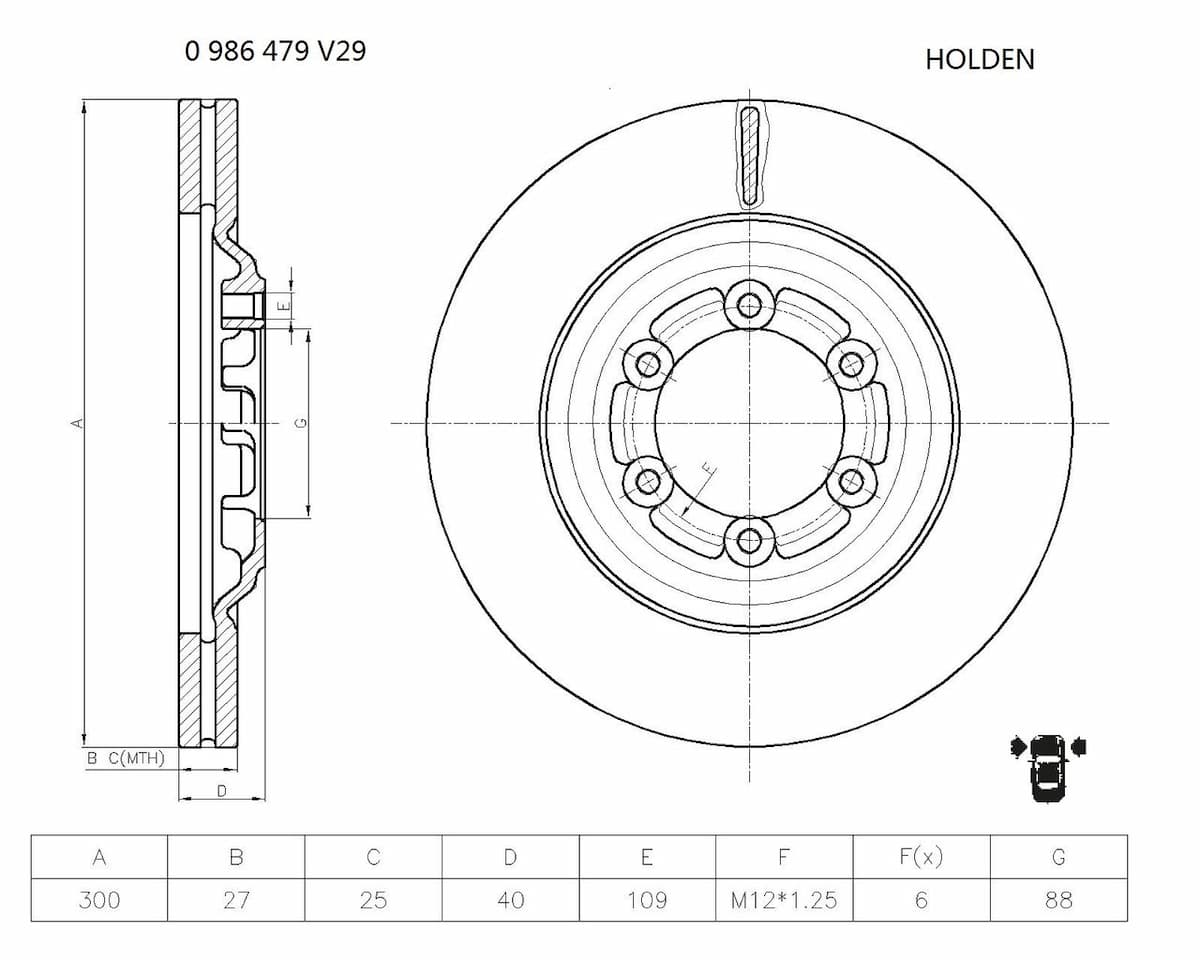 Bremžu diski BOSCH 0 986 479 V29 1