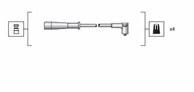 Augstsprieguma vadu komplekts MAGNETI MARELLI 941318111130 2