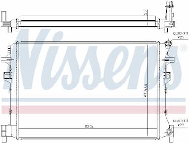 Radiators NISSENS 65328 5