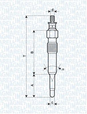 Kvēlsvece MAGNETI MARELLI 062503901304 1