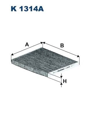 Filtrs, Salona telpas gaiss FILTRON K 1314A 1