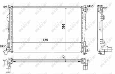 Radiators, Motora dzesēšanas sistēma NRF 58230 4