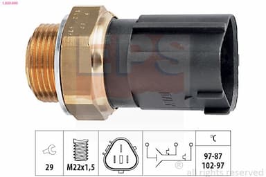 Termoslēdzis, Radiatora ventilators EPS 1.850.690 1